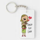 Search for crazy cat lady keychains Cute