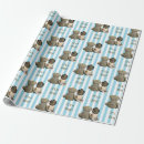Search for cowboy baby shower wrapping paper Blue