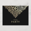 Search for black and gold christmas invitations Party
