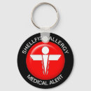 Search for shellfish keychains Red