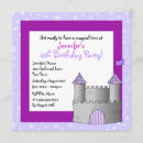 Search for princess 7th birthday invitations Castle