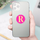 Search for pink and white monogram stickers Cute