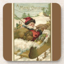 Search for vintage santa claus coasters Victorian