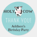 Search for cow thank you stickers Farm animals