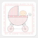 Search for pink baby carriage stickers Pram