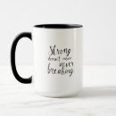 Search for unbreakable mugs Typography