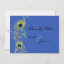 Search for peacock anniversary invitations Blue
