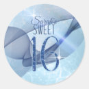 Search for blue sparkle stickers Sweet 16