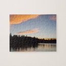 Recherche de couchers du soleil puzzles Lac