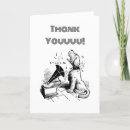 Search for dog thank you cards Black and white