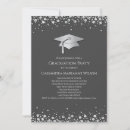 Search for blue and silver graduation invitations Modern