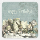 Search for alice in wonderland birthday party stickers White rabbit