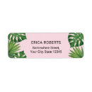 Search for palm tree return address labels Botanical