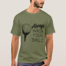 Recherche de boule golf tshirts Golfeur drôle