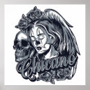Search for skull and roses posters Woman