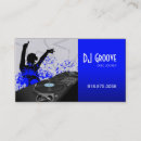 Search for hip business cards Disc jockey