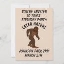 Search for bigfoot party invitations Funny