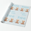 Search for twins gift wrap Teddy bear