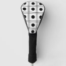 Search for polka dots golf head covers Black and white