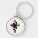 Search for rose cross keychains Flower