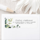 Search for summer wedding return address labels Eucalyptus leaves