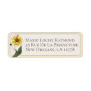 Search for sunflower return address labels Yellow flower