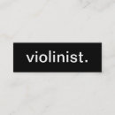 Recherche de violonistes cartes visite Professionnel