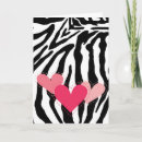 Recherche de copie zèbre vœux cartes Noir