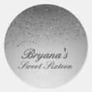 Search for faux silver glitter stickers Grey