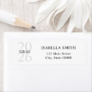 Search for high school graduation return address labels Minimalist
