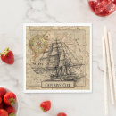 Search for nautical map napkins Vintage