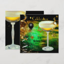 Search for champagne 21st birthday invitations Black