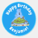 Search for green fish stickers Fisherman