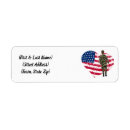 Search for soldier return address labels Army