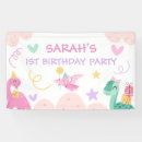 Search for dinosaur birthday banners Girl