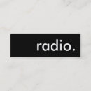 Search for radio business cards Broadcaster