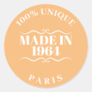 Search for 1964 stickers Born in 1964