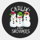 Search for funny snowman cartoon stickers Festive