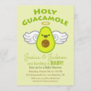Search for avocado baby shower invitations Green