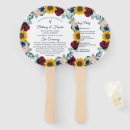 Search for sunflower wedding programs Watercolor floral