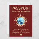 Search for globe wedding invitations Destination