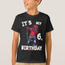Search for 6th birthday kids tshirts It's