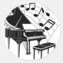 Recherche de piano queue autocollants Musique