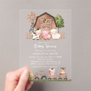 Search for barnyard square invitations Farm animals