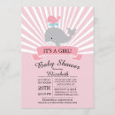 Recherche de baleine rose invitations Bébé