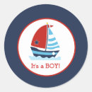 Search for red and navy stickers Sailboat