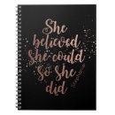Search for she believed she could notebooks Inspirational
