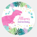 Search for girl dinosaur birthday stickers Prehistoric
