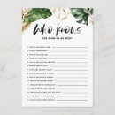 Recherche de tropical baby shower games Verdure