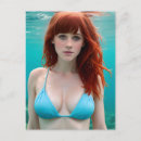 Search for red haired postcards Ai generated